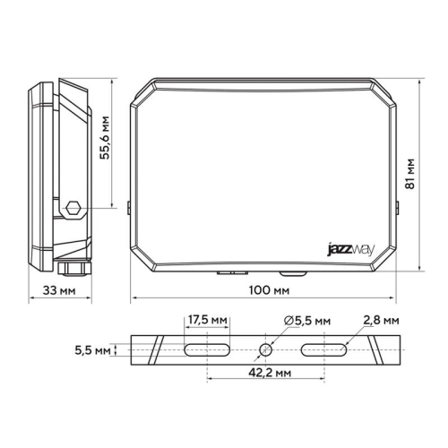Прожектор светодиодный PFL-SA 30Вт OPAL 6500К IP65 СДО Pro JazzWay 5070325