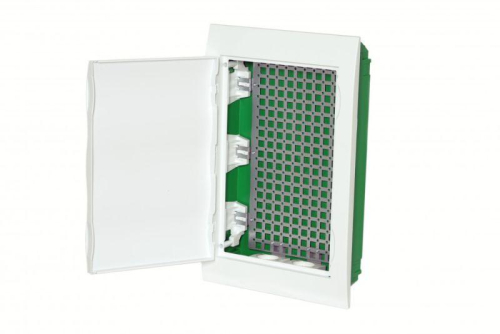 Корпус встраиваемый City9 Box IT 3 ряда 36мод. 2 розетки с бел. дверцей SE EZ9E312P2FIT