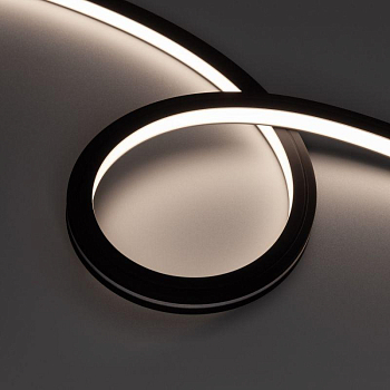 Лента светодиодная NOVA-TOP-BLACK-A120-16x15mm 24В Day 4000К 10Вт/м IP67 2835 wire x2 вывод боков. герметичная (уп.5м) Arlight 049082