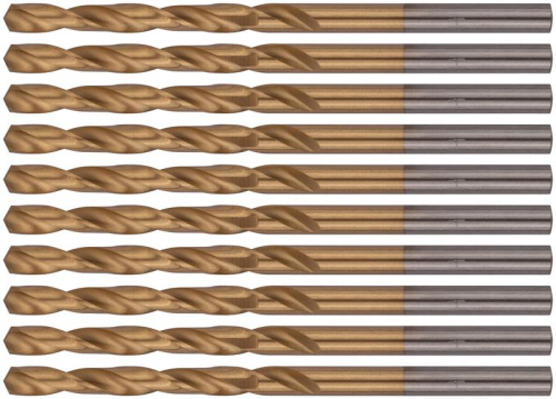 Набор сверл HSS по металлу 4.0мм титан. покрытие (уп.10шт) FIT 34140