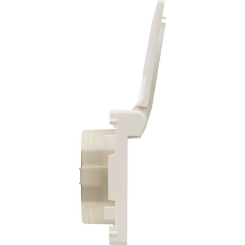 Панель лицевая Valena Life для розетки 2К+З с крышкой бел. Leg 754840