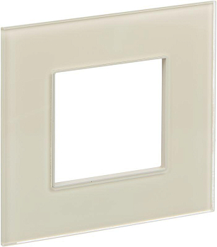 Рамка 1-м SKANDY SK-F21B стекло беж. IEK SK-M12-G-K10