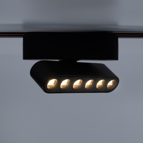 Светильник светодиодный трековый Метр (MTR)16 1306R 6Вт 4000К IP20 spot 36град. BL низковольтный черн. Pro JazzWay 5056978