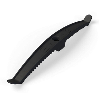 Держатель круглого кабеля двусторонний для прямого монтажа на 16 мест в гофроящике черн.(уп.100шт) Промрукав PR13.0488