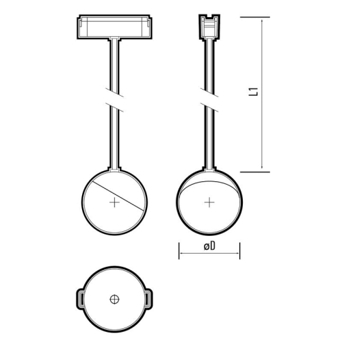 Светильник светодиодный трековый Метр (MTR)16 3010P-1m 10Вт 4000К 100град. BL IP20 низковольтный Pro черн. JazzWay 5056756