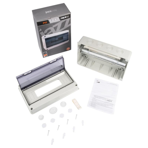 Бокс модульный накладной PDB/W 4015 GR (ЩРН-ПГ-15) IP65 пластик. Pro JazzWay 5072107
