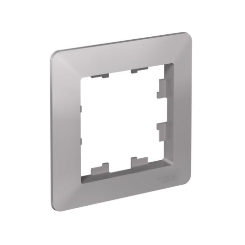 Рамка 1-м AtlasDesign Air алюм./дым. черн. SE ATN220301