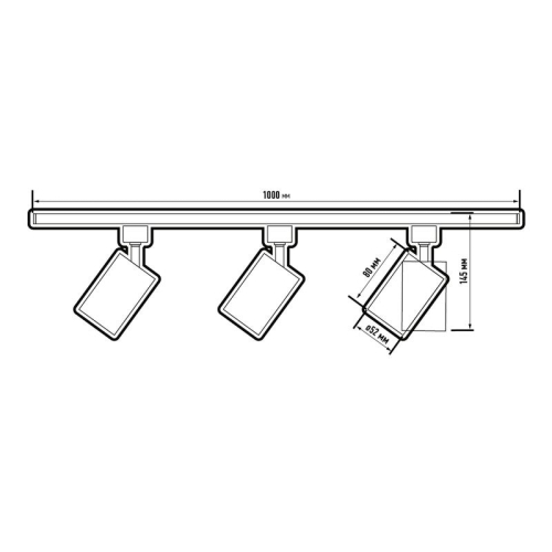 Светильник светодиодный трековый PTR 1512 3х12Вт 4000К IP40 24град. White бел. Pro JazzWay 5062245
