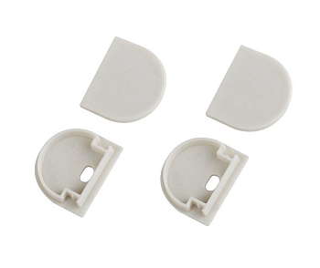 Набор заглушек 2420-3 профиля Эра 2420 2шт глухие 2шт с отверстием Эра Б0062797