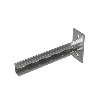 Консоль-Страт одиночная усиленная развернутая 41х21 L250 сталь 2.5мм КМ LO32077