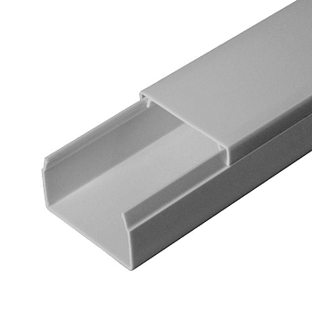 Кабель-канал 40х25 L2000 с двойн. замком сер. Промрукав PR03.0075
