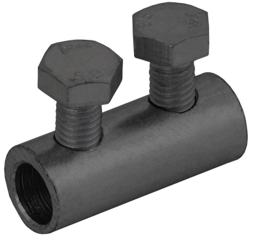 Зажим соединительный прямой пруток-пруток 6-8мм оцинк. сталь TD IEK ZCC86-13-1-68