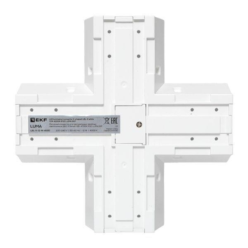 Коннектор фигурный для светодиодных линейных светильников ДБО-X бел. 12Вт 6500К IP20 LUMA EKF LBL-X-12-W-6500
