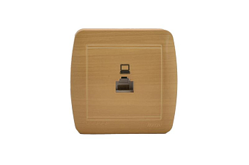 Розетка компьютерная ОП Demet RJ45 ясень LEZARD 711-4700-139