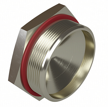 Заглушка взрывозащищенная Ex d e М90х2 IP66/67/68 никелир. латунь DKC EXD6050-M90SB