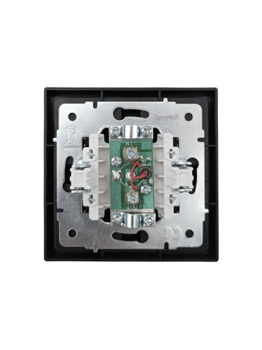 Розетка ТВ проходная СП ZIMA IP20 черн. бархат LEZARD 704-4288-129