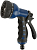 Пистолет для полива 8 режимов 200мм син. FIT 77307