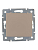 Розетка 1-м СП Karina с заземл. с крышкой керамика механизм крем. LEZARD 707-0388-123