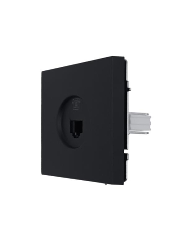 Розетка телефонная евро СП ZIMA IP20 черн. бархат LEZARD 704-4288-137