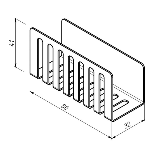 Держатель для хранения губки и кухонной утвари монтаж без сверления бел. Rexant 38-0694