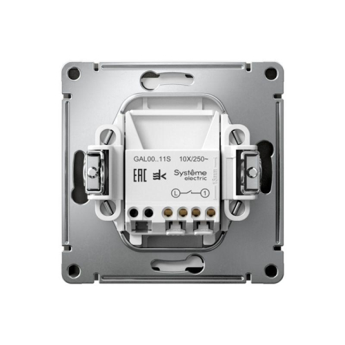 Выключатель 1-кл. ArtGallery 10AX быстрозажим. клем. механизм базальт SE GAL001411S