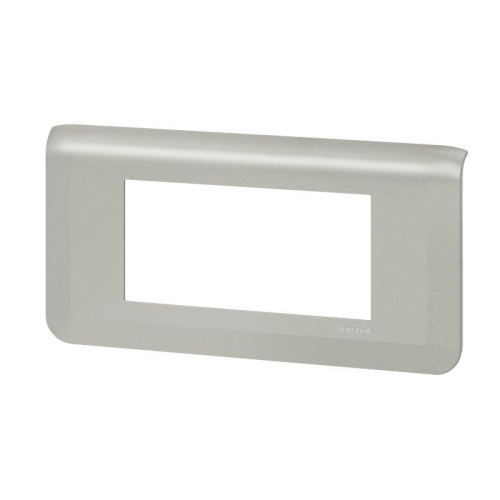 Рамка 4мод. Mosaic алюм. Leg 079314L