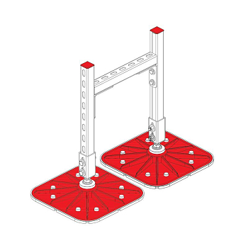 Конструкция опорная для горизонт. прямоугол. воздуховодов и метал. лотков кабеленесущих систем TECHNORAPTOR FOOT 350х500 KM-TR-F-SSHRAD-350-500 КМ TR0083