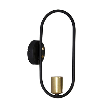 Светильник "Солей" 511 НББ 01-60-187 Е27 (ИМ) настенный черн. зол. Элетех 1005405395