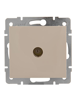 Розетка телевизионная оконечная TV Rain механизм крем. LEZARD 703-0388-130