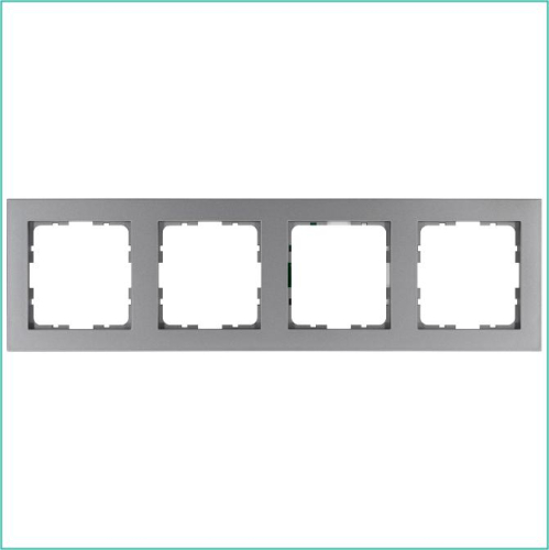 Рамка 4-м G-Classic алюм. Jasmart G1004S