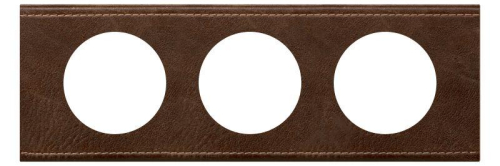 Рамка 3-м Celiane текстура кожи корич. Leg 069403