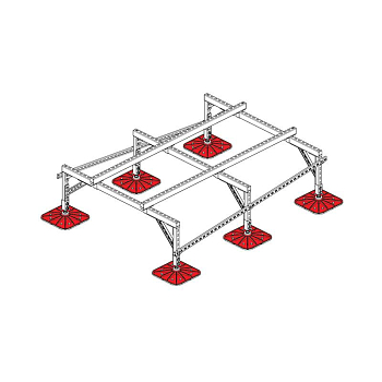 Конструкция опорная для установки оборудования TECHNORAPTOR FOOT 1500х2000 тип 2 KM-TR-F-SSEI-1500-2000-2 КМ TR0029