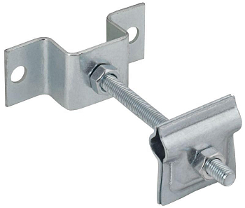 Держатель-зажим соединительный проводника круглого 6-10мм опорн. L100мм оцинк. сталь HDZ IEK ZHC81-14-1-10-100