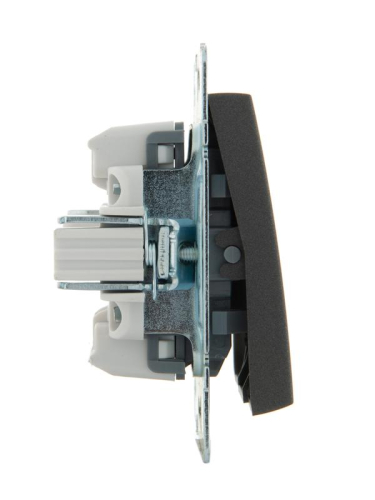 Выключатель 3-кл. Rain механизм матов. черн. графит LEZARD 703-4188-109