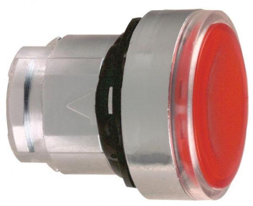 Головка кнопки 22мм красн. с задерж. с подсветкой SchE ZB4BH043