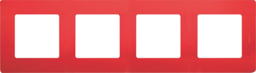 Рамка 4-м Etika красн. IEK 672534
