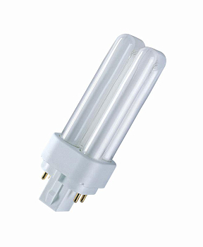 Лампа люминесцентная компакт. DULUX D 10W/830 G24d-1 OSRAM 4050300025681