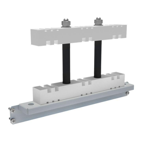 Шинодержатель 3Р стационарный для горизонтальных шин 5/10мм AVERES EKF ABSF3P