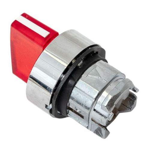 Механизм переключателя исполнительный ХB4 красн. на 3 положения возвратный без фиксации с подсветкой с короткой ручк IP65 EKF XB4BD3L-R-65