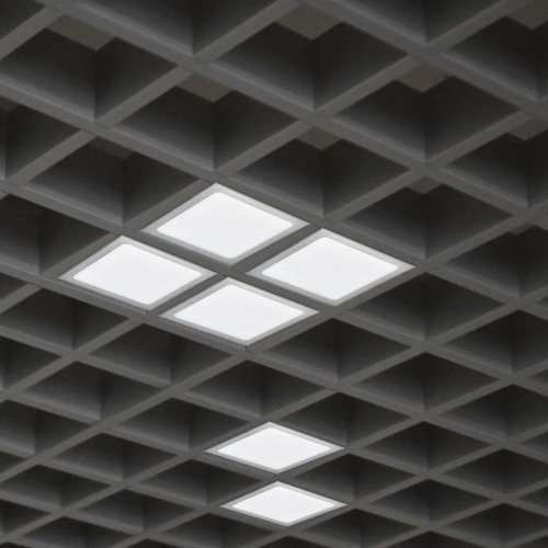 Светильник светодиодный PPL 089/G OPAL 9Вт 4000К IP40 GREY ДВО/ДПО домино в потолок Грильято сер. Pro JazzWay 5060197