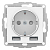 Розетка 1-м СП AtlasDesign 16А IP20 с 2-мя заряд. устройствами USB тип A+A 5В/2.4А 2х5В/1.2А механизм бел. SE ATN000130