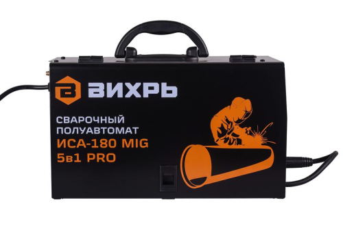 Инвертор сварочный полуавтомат. ИСА-180 MIG 5в1 PRO Вихрь 65/184