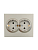 Розетка 2-м СП VESNA с заземл. ПБТ титан LEZARD 742-3700-127B