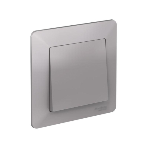 Рамка 1-м AtlasDesign Air алюм./дым. черн. SE ATN220301