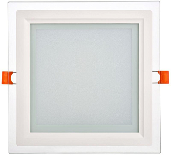 Светильник светодиодный ДВО 1625 18Вт 4000К IP20 встраив.  со стекл. квадр. IEK LDVO0-1625-18-4000-K01