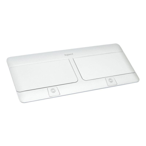 Блок выдвижной неукомплект. 2х4мод. с компл. для монтажа ЭУИ в стол алюм. Leg 654015