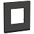 Рамка 1-м UNICA PURE горизонт. черн. стекло/антрацит SchE NU600286