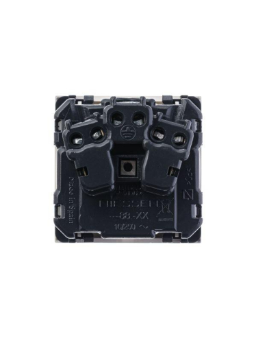 Механизм розетки 1-м СП 2мод. Zenit 16А IP21 250В с заземл. Schuko защ. шторки альп. бел. ABB 2CLA228800N1101