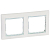Рамка 2-м Valena горизонт. бел. кристалл блист. Leg 694244