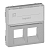 Панель лицевая Valena Life для 2-м розеток телефонных/компьютерных с держателем маркировки алюм. Leg 755482